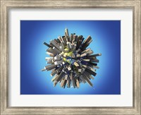 Planet Earth Covered by Huge Skyscrapers and Buildings Fine Art Print