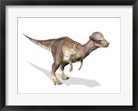 3D Rendering of a Pachycephalosaurus Dinosaur Fine Art Print