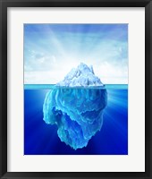 Solitary Iceberg in the Sea Fine Art Print