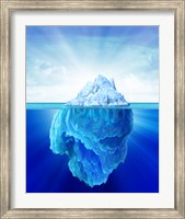 Solitary Iceberg in the Sea Fine Art Print