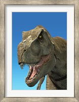 3D Rendering of Tyrannosaurus Rex, Close-up Fine Art Print