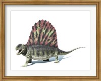 3D Rendering of a Dimetrodon Dinosaur Fine Art Print