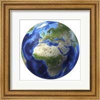 3D Rendering of Planet Earth, Centered on Africa and Europe Fine Art Print