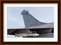 A MICA Missile Under the Wing of a French Air Force Rafale Aircraft Fine Art Print