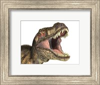 Close-up of Tyrannosaurus Rex dinosaur with Mouth Open Fine Art Print