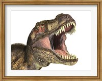 Close-up of Tyrannosaurus Rex dinosaur with Mouth Open Fine Art Print