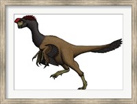 Citipati, an Oviraptorid from the Cretaceous Period Fine Art Print