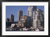 Vancouver Skyline From Granville Island, British Columbia, Canada Fine Art Print