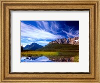 Waterfowl Lake and Rugged Rocky Mountains, Banff National Park, Alberta, Canada Fine Art Print