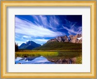 Waterfowl Lake and Rugged Rocky Mountains, Banff National Park, Alberta, Canada Fine Art Print