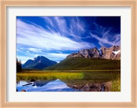 Waterfowl Lake and Rugged Rocky Mountains, Banff National Park, Alberta, Canada Fine Art Print