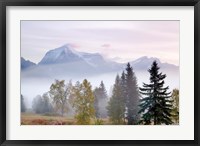 Canada, British Columbia, Mount Robson Park Sunrise on mountain Fine Art Print