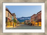Historic 2nd Street, in downtown Fernie, British Columbia, Canada Fine Art Print