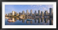 City Skyline, False Creek, Vancouver, British Columbia Framed Print
