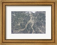 Satellite View of Kansas City, Missouri Fine Art Print