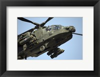 An AH-64 Apache in Flight Fine Art Print