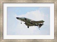 An F-4 Phantom in Flight over Houston, Texas Fine Art Print