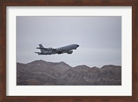 A KC-135 Stratotanker Takes off from Nellis Air Force Base, Nevada Fine Art Print