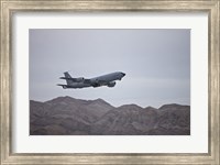 A KC-135 Stratotanker Takes off from Nellis Air Force Base, Nevada Fine Art Print
