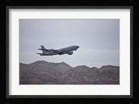 A KC-135 Stratotanker Takes off from Nellis Air Force Base, Nevada Fine Art Print