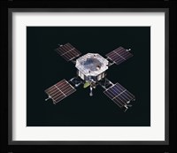 The Mariner 5 spacecraft Against a Black Background Fine Art Print