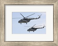 Mil Mi-17 Helicopters of the Czech Air Force Fine Art Print