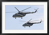 Mil Mi-17 Helicopters of the Czech Air Force Fine Art Print