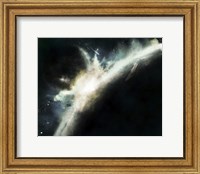 A Planet Pushed Out of its orbit Striking Another Planet Fine Art Print