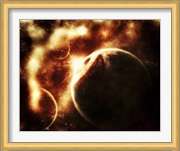 Apocalyptic View of a Solar System Fine Art Print