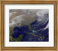 Two Low Pressure Systems Merge Together and form a Giant Nor'easter Fine Art Print