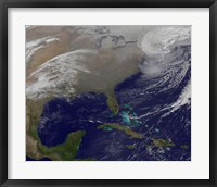 Two Low Pressure Systems Merge Together and form a Giant Nor'easter Fine Art Print