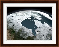 Hudson Bay Sea Ice on November 14, 2005 Fine Art Print