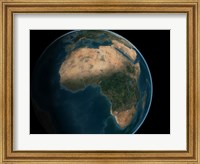 Full Earth from Space Above the African Continent Fine Art Print