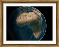 Full Earth from Space Above the African Continent Fine Art Print