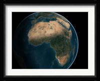 Full Earth from Space Above the African Continent Fine Art Print