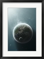 An Earth-Like Planet Illuminated by a Nearby White Dwarf Fine Art Print