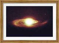 Implosion of a Sun with Visible Solar System and Planets Fine Art Print