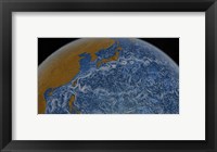 This Visualization Shows Ocean Surface Currents of the Kuroshio Current Fine Art Print