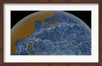 This Visualization Shows Ocean Surface Currents of the Kuroshio Current Fine Art Print