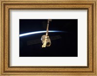 The SpaceX Dragon Cargo Craft with Earth's Horizon in the Background Fine Art Print