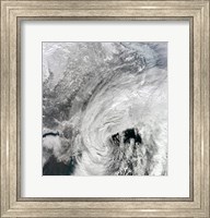Satellite View of a Large Nor'easter Fine Art Print