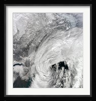 Satellite View of a Large Nor'easter Fine Art Print