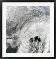 Satellite View of a Large Nor'easter Fine Art Print