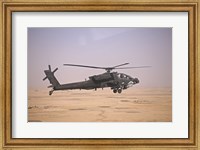 AH-64D Apache Helicopter on a Mission Fine Art Print