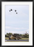 German Army CH-53G helicopters, Germany Fine Art Print