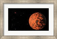 Artist's Concept of an Exoplanet Known as UCF-101, Orbiting a Star called GJ 436 Fine Art Print