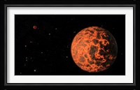 Artist's Concept of an Exoplanet Known as UCF-101, Orbiting a Star called GJ 436 Fine Art Print