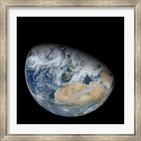 Synthesized view of Earth Showing North Africa and Southwestern Europe Fine Art Print