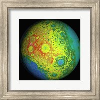 Lunar Topography Globe Fine Art Print