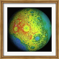 Lunar Topography Globe Fine Art Print